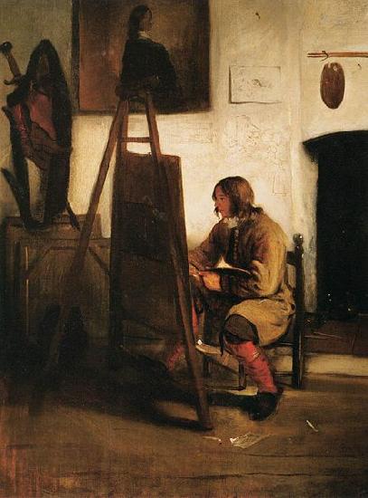 Barent fabritius Young Painter in his Studio Germany oil painting art